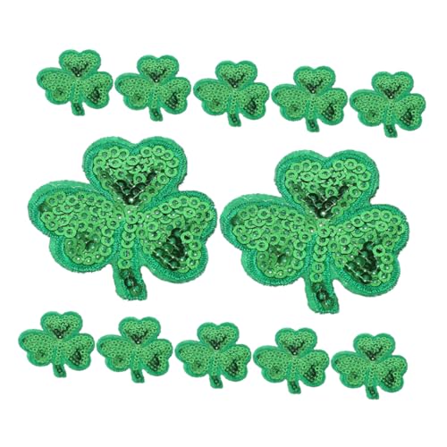OSALADI 12 Stück Teiliges Bestickte Shamrock Bügelbilder Langlebige Aufnäher für Jacken Jeans Rucksäcke Vielseitige DIY Textilapplikationen Hautfreundlich und Einfach zu Befestigen OSALADI 12 Stück Teiliges Bestickte Shamrock Bügelbilder Langlebige Aufnäher für Jacken Jeans Rucksäcke Vielseitige DIY Textilapplikationen Hautfreundlich und Einfach zu Befestigen von OSALADI