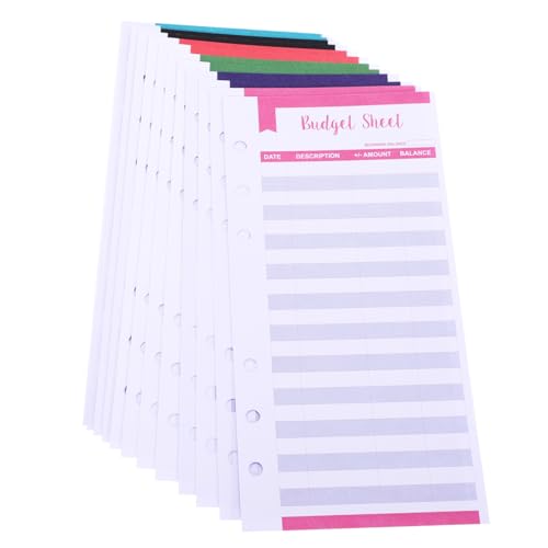 OSALADI 12 Stück Teiliges Budgetplaner Papier mit Mehrfarbige Budget Sheets für Private und Geschäftliche Ausgaben Geeignet für Ringbuch Detaillierte Kostenverfolgung Praktische OSALADI 12 Stück Teiliges Budgetplaner Papier mit Mehrfarbige Budget Sheets für Private und Geschäftliche Ausgaben Geeignet für Ringbuch Detaillierte Kostenverfolgung Praktische von OSALADI