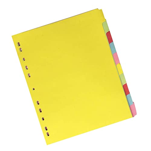 OSALADI 12 Stück Teiliges Bunter Indexkarten für Ringordner Trennblätter mit Beschreibbaren Tabs für Dokumentenorganisation und Planung OSALADI 12 Stück Teiliges Bunter Indexkarten für Ringordner Trennblätter mit Beschreibbaren Tabs für Dokumentenorganisation und Planung von OSALADI