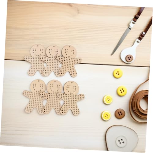 OSALADI 12 Stück Teiliges Holzanhänger Lebkuchenmänner Form Kreuzstich Rohlinge Diy Basteln Dekorationsplatten für Weihnachten Hochzeit Handgefertigte Ornamente OSALADI 12 Stück Teiliges Holzanhänger Lebkuchenmänner Form Kreuzstich Rohlinge Diy Basteln Dekorationsplatten für Weihnachten Hochzeit Handgefertigte Ornamente von OSALADI