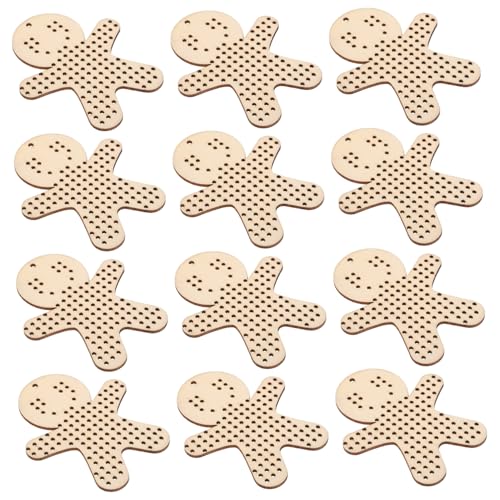 OSALADI 12 Stück Teiliges Holzanhänger Lebkuchenmann Form Cross Stitch Blanks DIY Stickerei Vorlage Robustes Holz Einsteigerfreundlich Weihnachtliche Bastelvorlage OSALADI 12 Stück Teiliges Holzanhänger Lebkuchenmann Form Cross Stitch Blanks DIY Stickerei Vorlage Robustes Holz Einsteigerfreundlich Weihnachtliche Bastelvorlage von OSALADI
