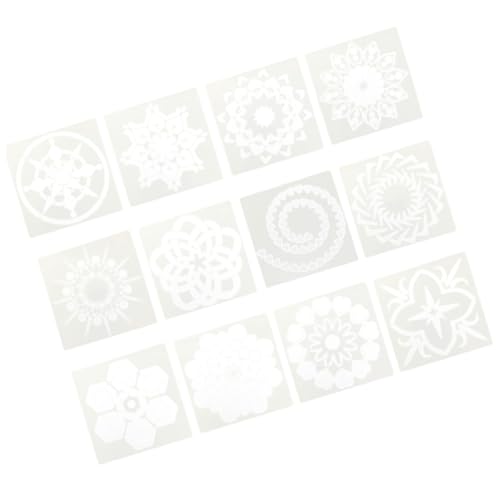 OSALADI 12 Stück Teiliges Mandala Schablonen Set für Diy Malprojekte Wiederverwendbare Malschablonen für Wandgestaltung und Kunsthandwerk Vielseitige Muster für Dekorationen OSALADI 12 Stück Teiliges Mandala Schablonen Set für Diy Malprojekte Wiederverwendbare Malschablonen für Wandgestaltung und Kunsthandwerk Vielseitige Muster für Dekorationen von OSALADI