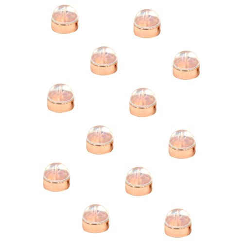 OSALADI 12 Stück Teiliges Ohrstecker Verschlüsse Roségold Sicherer und Bequemer Ohrstopper für Ohrringe für Einen Perfekten Halt und Schutz Ihrer Schmuckstücke von OSALADI