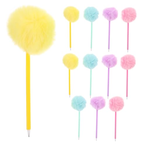 OSALADI 12 Stück Teiliges Pom Pom Kugelschreiber Flauschige Bunte Schreibstifte mit Weichem Plüschball Vielseitige Dekorative Kugelschreiber für Schule Büro und Zuhause OSALADI 12 Stück Teiliges Pom Pom Kugelschreiber Flauschige Bunte Schreibstifte mit Weichem Plüschball Vielseitige Dekorative Kugelschreiber für Schule Büro und Zuhause von OSALADI