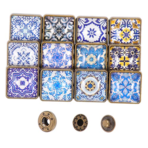 OSALADI 12 Stück Teiliges Quadratische Blaue Druckknöpfe aus Glas für DIY Kleidung und Handwerk Vielseitige Snap Fasteners Robustes Material Geeignet für Jacken Schuhe Hüte Jeans und Mehr OSALADI 12 Stück Teiliges Quadratische Blaue Druckknöpfe aus Glas für DIY Kleidung und Handwerk Vielseitige Snap Fasteners Robustes Material Geeignet für Jacken Schuhe Hüte Jeans und Mehr von OSALADI