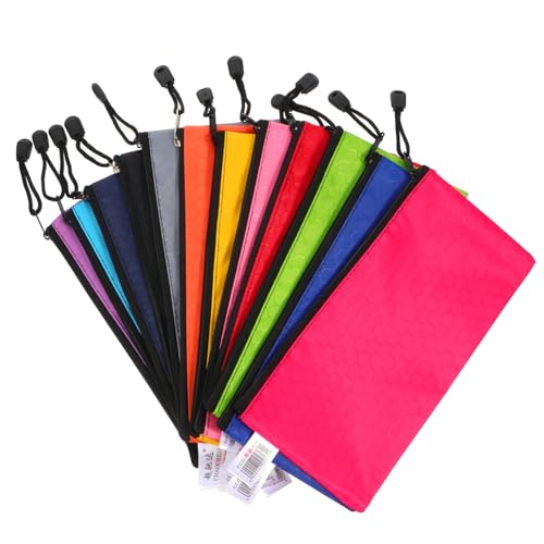OSALADI 12 Stück Teiliges Reißverschluss Aufbewahrungsbeutel Robuste Oxford Dokumententaschen Vielseitige Organizer für Büro Schule Reise Bunte Farben Praktische Schreibwaren Taschen OSALADI 12 Stück Teiliges Reißverschluss Aufbewahrungsbeutel Robuste Oxford Dokumententaschen Vielseitige Organizer für Büro Schule Reise Bunte Farben Praktische Schreibwaren Taschen von OSALADI