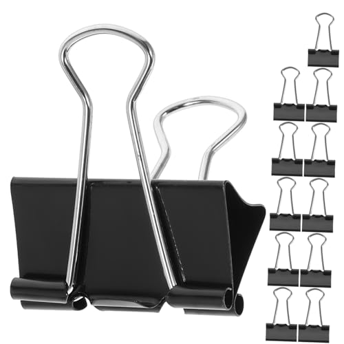 OSALADI 12 Stück Teiliges Schwarzer Büroklammern Robuste Papierclips für Dokumente Multifunktionale Clips für Professionelle Nutzung und Studium Organisieren von Unterlagen und Notizen OSALADI 12 Stück Teiliges Schwarzer Büroklammern Robuste Papierclips für Dokumente Multifunktionale Clips für Professionelle Nutzung und Studium Organisieren von Unterlagen und Notizen von OSALADI