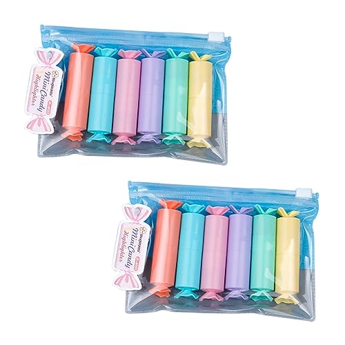 OSALADI 12 Stück Tragbare Fluoreszierende Stifte Bunte Candy Highlighter Marker für Schule und Freizeit für Notizen Scrapbooking und Kreative Projekte OSALADI 12 Stück Tragbare Fluoreszierende Stifte Bunte Candy Highlighter Marker für Schule und Freizeit für Notizen Scrapbooking und Kreative Projekte von OSALADI