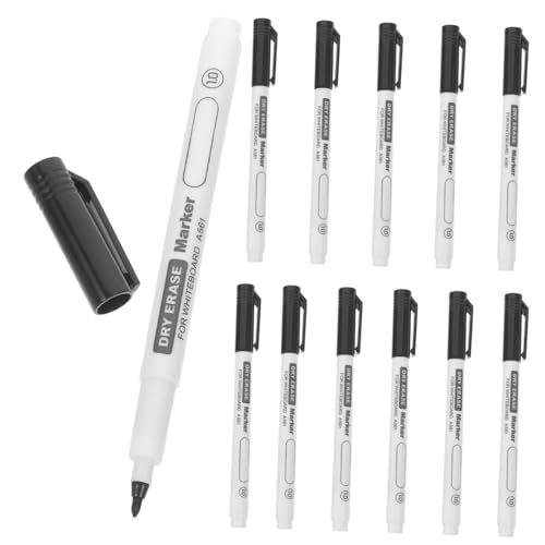 OSALADI 12 Stück Whiteboard-stift Weiß Dauerhaft Textmarker Markierung Löschbarer Stift Whiteboard-marker Stifte Für Die Schule Abwaschbare Stifte Marker Für Das Büro Plastik Schwarz OSALADI 12 Stück Whiteboard-stift Weiß Dauerhaft Textmarker Markierung Löschbarer Stift Whiteboard-marker Stifte Für Die Schule Abwaschbare Stifte Marker Für Das Büro Plastik Schwarz von OSALADI