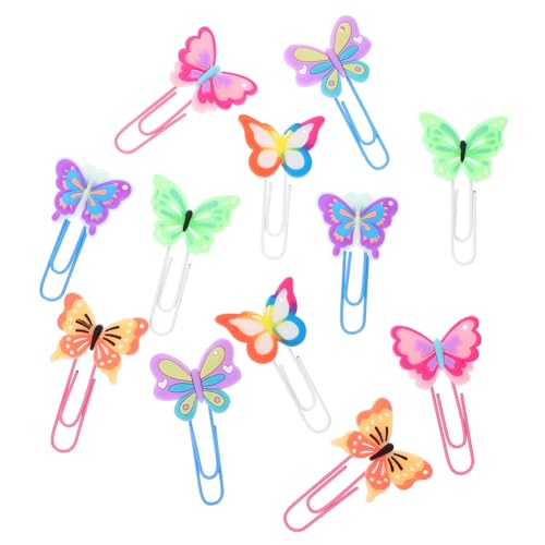 OSALADI 12 Stück kleine Dokumentenklammern Schulmaterial für Schmetterlinge Miniclips Lesezeichen geformt Papier kawaii Büroklammern kleine Büroklammerverzierungen Eisen OSALADI 12 Stück kleine Dokumentenklammern Schulmaterial für Schmetterlinge Miniclips Lesezeichen geformt Papier kawaii Büroklammern kleine Büroklammerverzierungen Eisen von OSALADI