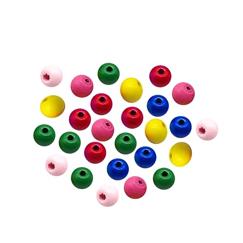 OSALADI 120 Stück Diy Bastelperlen Bunte Holzperlen für Kreative Schmuckherstellung für Windspiele und pro Set OSALADI 120 Stück Diy Bastelperlen Bunte Holzperlen für Kreative Schmuckherstellung für Windspiele und pro Set von OSALADI