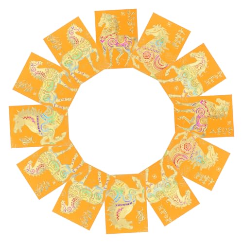 OSALADI 120 Stück Gelbe Papierumschläge Vietnamesisches Neujahrs-hongbao mit Pferdemotiv Traditionelle Lunar Festival Geldumschläge für Hochzeit Geburtstag Frühlingsfest Dekoration OSALADI 120 Stück Gelbe Papierumschläge Vietnamesisches Neujahrs-hongbao mit Pferdemotiv Traditionelle Lunar Festival Geldumschläge für Hochzeit Geburtstag Frühlingsfest Dekoration von OSALADI