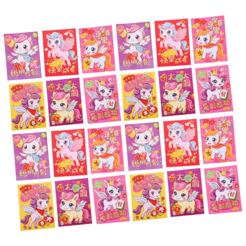 OSALADI 120 Stück Karton Pferd Rote Umschläge Traditionelle Vietnamesische Lunar Year Envelopes Für Geldgeschenke Frühling Fest Hong Bao Mit Kreativer Verpackung von OSALADI