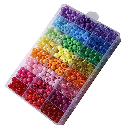 OSALADI 1200 Stück Große Lochperlen Bunte DIY Bastelperlen für Schmuckherstellung Armband und Zubehör Langlebige Kunststoffperlen für Kreative Projekte OSALADI 1200 Stück Große Lochperlen Bunte DIY Bastelperlen für Schmuckherstellung Armband und Zubehör Langlebige Kunststoffperlen für Kreative Projekte von OSALADI