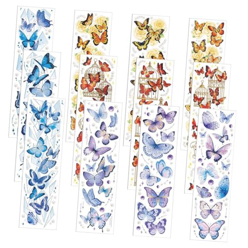 OSALADI 12Blätter Vintage DIY Dekorpapier Handgemachte Aufkleber für Scrapbooking und Planer Retro Hintergrundpapiere für Projekte und Dekorationen OSALADI 12Blätter Vintage DIY Dekorpapier Handgemachte Aufkleber für Scrapbooking und Planer Retro Hintergrundpapiere für Projekte und Dekorationen von OSALADI