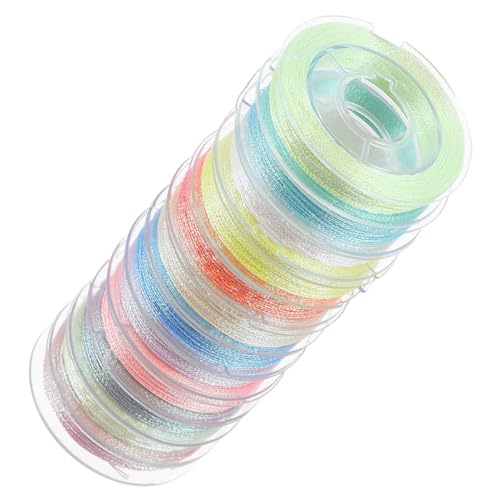 OSALADI 12Rollen Leuchtendes Nähgarn Multifunktions Nähgarn für DIY Stickprojekte Flexibles und Garn für Weihnachtsdekoration und Handarbeiten OSALADI 12Rollen Leuchtendes Nähgarn Multifunktions Nähgarn für DIY Stickprojekte Flexibles und Garn für Weihnachtsdekoration und Handarbeiten von OSALADI
