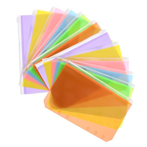 OSALADI 12Stücke Dokumententaschen Blinder Ordner aus Wasserdichtem Organizer für Rechnungen Fotos und Schreibwaren Transparentes Design für Einfachen von OSALADI