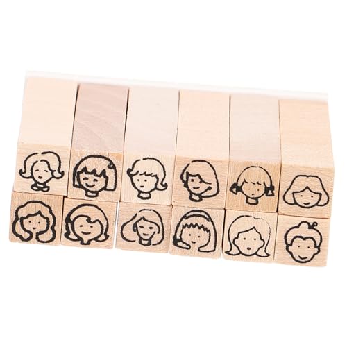 OSALADI 12Stücke Retro Holzstempel Vielseitige DIY Stempel für Kreative Projekte Muster für Scrapbooking und Kartengestaltung Langlebig und Tragbar OSALADI 12Stücke Retro Holzstempel Vielseitige DIY Stempel für Kreative Projekte Muster für Scrapbooking und Kartengestaltung Langlebig und Tragbar von OSALADI