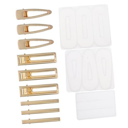 OSALADI 12Stücke Teiliges DIY Silikonformset für Haarklammern Epoxidharz Gussform für Schmuckherstellung Verschiedenen Formen und Haarclip Zubehörteilen OSALADI 12Stücke Teiliges DIY Silikonformset für Haarklammern Epoxidharz Gussform für Schmuckherstellung Verschiedenen Formen und Haarclip Zubehörteilen von OSALADI