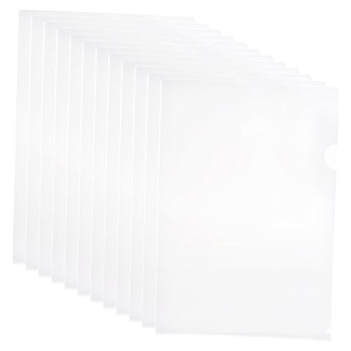 OSALADI 12Stücke Transparente Dokumentenmappe Format Hochwertige Hüllen für US Letter Feuchtigkeitsbeständig Reißfest für Büro und Schule von OSALADI