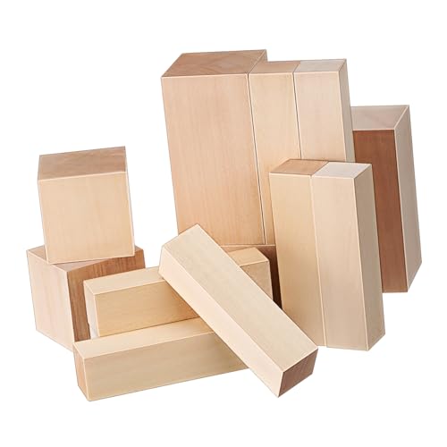 OSALADI 13 Stück Teiliges Basswood Schnitzholz aus Unbehandeltem Lindenholz Weiche Holzblöcke für DIY Basteln und Holzschnitzen Verschiedene Feine Maserung Leicht zu Bearbeiten Langlebig OSALADI 13 Stück Teiliges Basswood Schnitzholz aus Unbehandeltem Lindenholz Weiche Holzblöcke für DIY Basteln und Holzschnitzen Verschiedene Feine Maserung Leicht zu Bearbeiten Langlebig von OSALADI