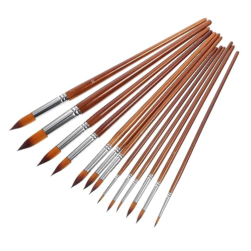 OSALADI 13 Stück Teiliges Pinselset mit Nylonborsten Vielseitig Verwendbar Leichte und Kompakte und Wasserfarben Pinsel für Schüler Komfortabler Griff für Präzises Malen und Einfache OSALADI 13 Stück Teiliges Pinselset mit Nylonborsten Vielseitig Verwendbar Leichte und Kompakte und Wasserfarben Pinsel für Schüler Komfortabler Griff für Präzises Malen und Einfache von OSALADI