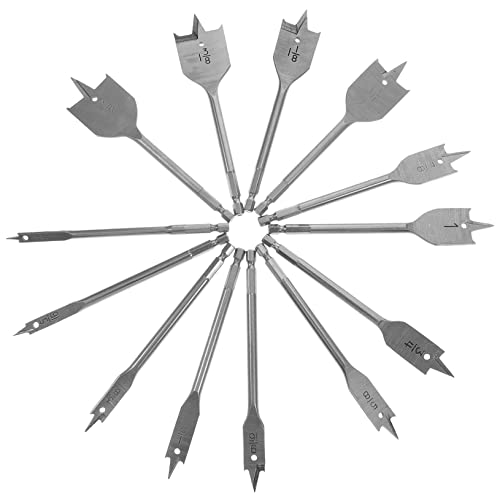 OSALADI 13-teiliges Set Flachbohrer Für Die Holzbearbeitung Senkbohrer 3/8 Bohrer Spatenbohrer Holzbohrer 5/8 Bohrer Lochbohrer Paddelbits Lange Bohrer Für Holz Kleine Bohrer Silver Stahl OSALADI 13-teiliges Set Flachbohrer Für Die Holzbearbeitung Senkbohrer 3/8 Bohrer Spatenbohrer Holzbohrer 5/8 Bohrer Lochbohrer Paddelbits Lange Bohrer Für Holz Kleine Bohrer Silver Stahl von OSALADI