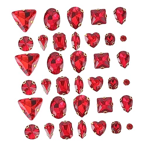OSALADI 130 Stück Teiliges Klauen Strasssteine Rote Tropfenform Glitzernde Nähausstattung für Kleidung Langlebige DIY Verzierungen Materialauswahl für Mode und Bastelarbeiten OSALADI 130 Stück Teiliges Klauen Strasssteine Rote Tropfenform Glitzernde Nähausstattung für Kleidung Langlebige DIY Verzierungen Materialauswahl für Mode und Bastelarbeiten von OSALADI