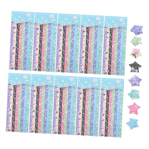 OSALADI 1360 Stück Stern Faltpapier Origami Papier für DIY Bastelprojekte Bunte Papierstreifen für Bastelzubehör mit Verschiedenen Mustern Geeignet für Schule und Freizeit OSALADI 1360 Stück Stern Faltpapier Origami Papier für DIY Bastelprojekte Bunte Papierstreifen für Bastelzubehör mit Verschiedenen Mustern Geeignet für Schule und Freizeit von OSALADI