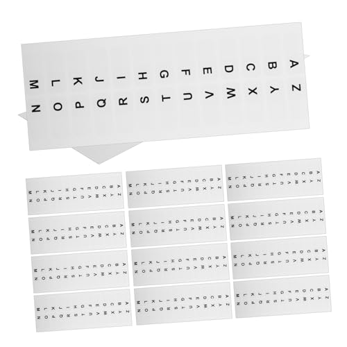 OSALADI 14 Blatt Alphabet -Indexaufkleber klebrig Buchregisterkarten Büro-Klassenzimmer Alphabet-Notizbuch Alphabet -Aufkleber Brief dekorative Buchregister kleine Seitenreiter Papier Weiß OSALADI 14 Blatt Alphabet -Indexaufkleber klebrig Buchregisterkarten Büro-Klassenzimmer Alphabet-Notizbuch Alphabet -Aufkleber Brief dekorative Buchregister kleine Seitenreiter Papier Weiß von OSALADI