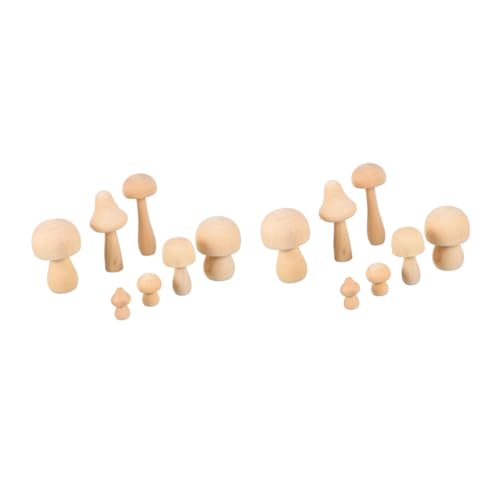 OSALADI 14 Stück Holzpilzschmuck ästhetisch unvollendet klein Kind Handwerksbedarf holzig Holzpilze basteln Holzhandwerksschmuck Holzpilzverzierung Mini-Pilze Pilzfiguren OSALADI 14 Stück Holzpilzschmuck ästhetisch unvollendet klein Kind Handwerksbedarf holzig Holzpilze basteln Holzhandwerksschmuck Holzpilzverzierung Mini-Pilze Pilzfiguren von OSALADI