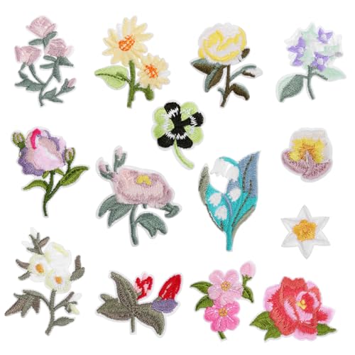 OSALADI 14 Stück Teiliges Blumen Applikationsflicken zum Aufbügeln Bestickte Stoffflicken für Kleidung zum Reparieren von Jeans Mänteln Hüten und Schuhen Vielseitige DIY Textildekoration OSALADI 14 Stück Teiliges Blumen Applikationsflicken zum Aufbügeln Bestickte Stoffflicken für Kleidung zum Reparieren von Jeans Mänteln Hüten und Schuhen Vielseitige DIY Textildekoration von OSALADI