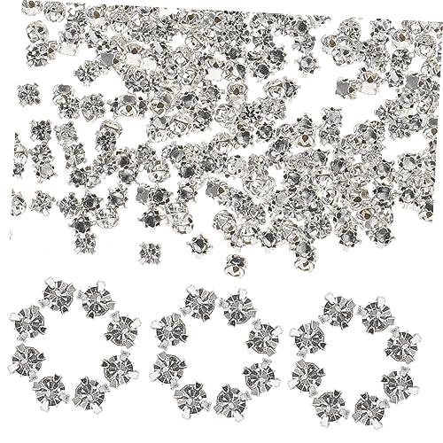 OSALADI 1440 Stück Teiliges Weiße Strasssteine zum Aufnähen Silberne Krallenfassung Glitzernde Diy Accessoires für Hochzeit Kleidung Taschen Schuhe Vielseitige Schmuck Dekoration OSALADI 1440 Stück Teiliges Weiße Strasssteine zum Aufnähen Silberne Krallenfassung Glitzernde Diy Accessoires für Hochzeit Kleidung Taschen Schuhe Vielseitige Schmuck Dekoration von OSALADI