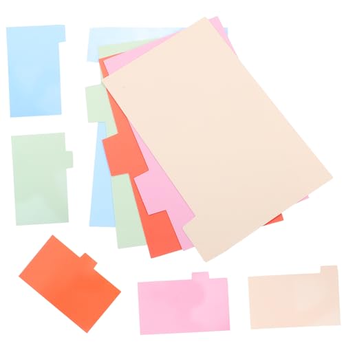 OSALADI 15 Blatt Karteikarte Lesezeichen Notebook-zubehör Teiler Registerkarten Für Karteikarten Karteikartenring Trennblätter Für Seitenordner Trennblätter Für Ordner Beschichtetes Papier OSALADI 15 Blatt Karteikarte Lesezeichen Notebook-zubehör Teiler Registerkarten Für Karteikarten Karteikartenring Trennblätter Für Seitenordner Trennblätter Für Ordner Beschichtetes Papier von OSALADI