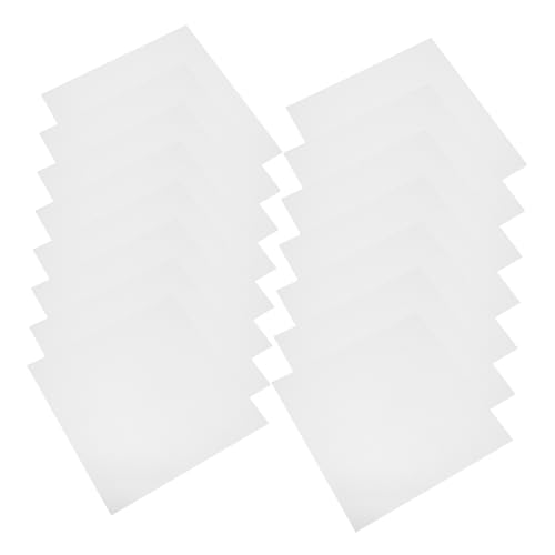 OSALADI 15 Blatt Leere Schablonenschnitte Quadratische Leere Schablonenvorlage Leeres Schablonenpapier Leere Schablonenfolie Papier Skizzieren Leeres Schablonenmaterial Das Haustier Weiß von OSALADI