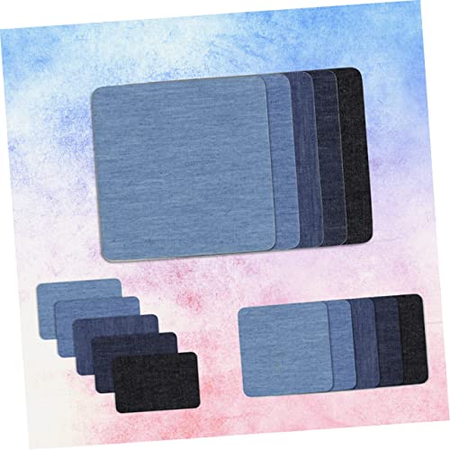 OSALADI 15 Stück Teiliges Denim Reparaturset mit Selbstklebenden Quadratischen und Rechteckigen Baumwoll Patches Farben Waschbar zum Aufbügeln und Nähen für Jeans Kleidung und DIY OSALADI 15 Stück Teiliges Denim Reparaturset mit Selbstklebenden Quadratischen und Rechteckigen Baumwoll Patches Farben Waschbar zum Aufbügeln und Nähen für Jeans Kleidung und DIY von OSALADI