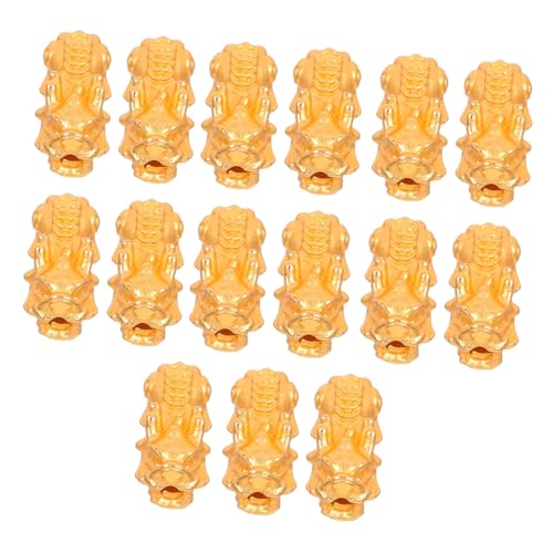 OSALADI 15 Stück Teiliges Goldplattierte Pixiu Spacer Perlen Metall Feng Shui Glücksbeads für Armband Halskette Schmuckherstellung DIY Crafting OSALADI 15 Stück Teiliges Goldplattierte Pixiu Spacer Perlen Metall Feng Shui Glücksbeads für Armband Halskette Schmuckherstellung DIY Crafting von OSALADI