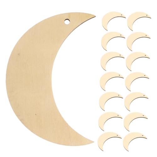 OSALADI 15 Stück Teiliges Holz Mond aus Naturbelassenen Blanken Scheiben für DIY Basteln Glatte Oberfläche Kinderfreundlich Fördert Kreativität und Kognitive Fähigkeiten Vielseitig für OSALADI 15 Stück Teiliges Holz Mond aus Naturbelassenen Blanken Scheiben für DIY Basteln Glatte Oberfläche Kinderfreundlich Fördert Kreativität und Kognitive Fähigkeiten Vielseitig für von OSALADI