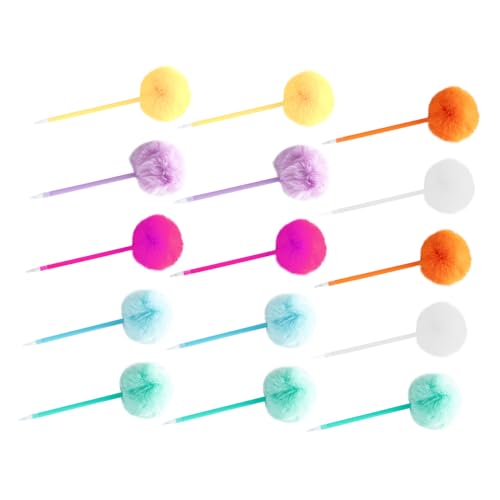 OSALADI 15 Stück Teiliges Pom Pom Kugelschreiber mit Herzförmigen Bunten Flauschigen Köpfen Leichte und Bequeme Schreibstifte für Mädchen Weihnachts-party- und Sowie Bürobedarf OSALADI 15 Stück Teiliges Pom Pom Kugelschreiber mit Herzförmigen Bunten Flauschigen Köpfen Leichte und Bequeme Schreibstifte für Mädchen Weihnachts-party- und Sowie Bürobedarf von OSALADI