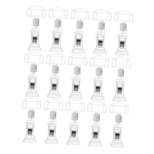 OSALADI 15 Stück Transparente Schilder-display-clips, Warenschild-clip, Drehbares Preisdisplay-rack, Doppelseitig Drehbares -etikett Für Den Supermarkt-einzelhandel OSALADI 15 Stück Transparente Schilder-display-clips, Warenschild-clip, Drehbares Preisdisplay-rack, Doppelseitig Drehbares -etikett Für Den Supermarkt-einzelhandel von OSALADI