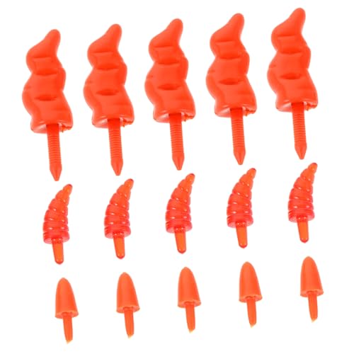 OSALADI 150 Stück Teiliges Kunststoff Karotten-nasen für Schneemänner Lebhaftes Orange Vielseitig für DIY Weihnachtsdekoration Bastelzubehör für Schneemann-nasen und Festliche Figuren von OSALADI