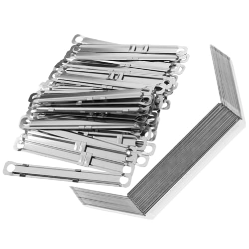 OSALADI 150 Stück Teiliges Metall buchbinderinge mit Doppelösen Glatte Oberfläche Flexible und Praktische Bindeklammern für Lose Dokumentenbindung Ergonomisch für Büro und Schule OSALADI 150 Stück Teiliges Metall buchbinderinge mit Doppelösen Glatte Oberfläche Flexible und Praktische Bindeklammern für Lose Dokumentenbindung Ergonomisch für Büro und Schule von OSALADI