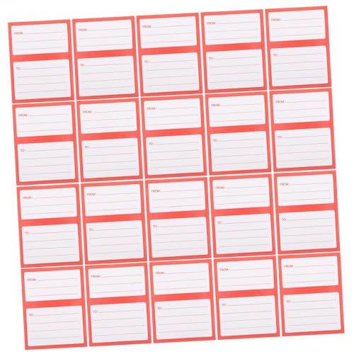 OSALADI 150 Stück Versandetikett adressetiketten Paketaufkleber Briefetiketten Versandlabel Post Mailer leer Beschriftungen ancken Blanko-Etiketten und Aufkleber zum Beschriften Papier rot OSALADI 150 Stück Versandetikett adressetiketten Paketaufkleber Briefetiketten Versandlabel Post Mailer leer Beschriftungen ancken Blanko-Etiketten und Aufkleber zum Beschriften Papier rot von OSALADI