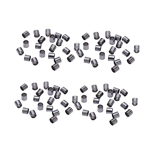 OSALADI 1500 Stück Kleine Kupfer Quetschperlen für DIY Schmuckherstellung für Armbänder und Hochwertigem Kupfer Schwarz pro Packung von OSALADI