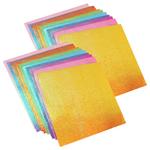 OSALADI 150Stücke Bastelpapier Origami Farben Glitzer und DIY Faltpapier für Bastelmaterial für Kunstprojekte und OSALADI 150Stücke Bastelpapier Origami Farben Glitzer und DIY Faltpapier für Bastelmaterial für Kunstprojekte und von OSALADI
