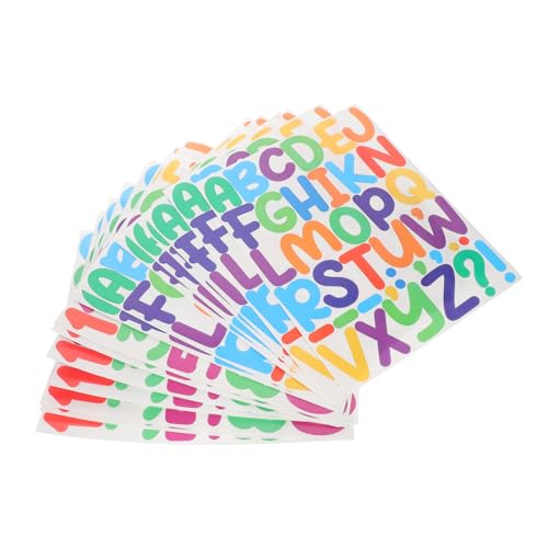 OSALADI 16 Blatt Aufkleber Flasche Schluck Etiketten Klebenummern Für Behälter Selbstklebende Zahlen Und Buchstaben Selbstklebende Postfachnummern Viny von OSALADI