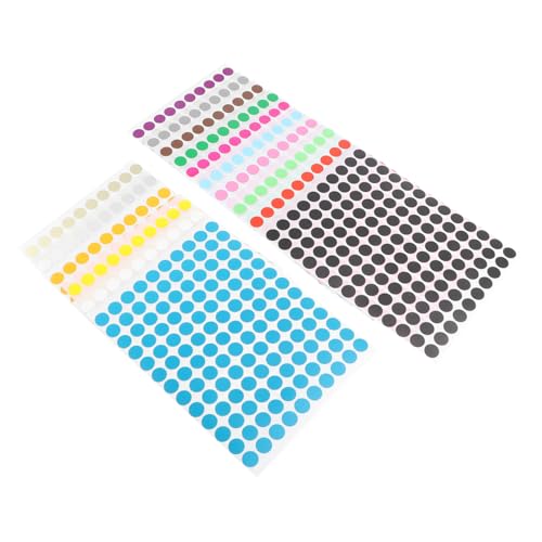 OSALADI 16 Blatt Selbstklebend Farbige Markierungspunkte für Geschenke Scrapbooking Lesezeichen Papierdekoration Rückstandsfrei Ablösbar Vielseitig für Geburtstag und Hochzeit von OSALADI