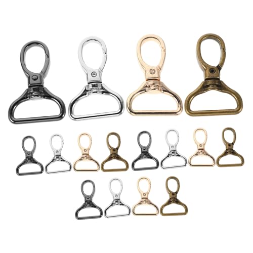 OSALADI 16 Stück Teiliges Drehbare Karabinerhaken D-ring Langlebige Große Drehverschluss-lobster-clips für Taschen Schlüsselanhänger und Diy-zubehör von OSALADI