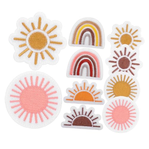 OSALADI 16 Stück Teiliges Gestickte Stoffpatches zum Aufnähen für Jeansjacken Kleidung Reparieren und Verzieren Bunte Applikationen für Diy Projekte für Taschen und Hüte von OSALADI