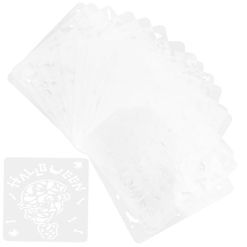 OSALADI 16 Stück Teiliges Halloween Schablonen Wiederverwendbare Malvorlagen für Kreative Zeichenschablonen für DIY Deko Kürbis und Mehr von OSALADI